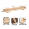 Bring a touch of modern elegance to your living space with our 27-inch decorative capsule woven tray. Crafted with a solid wood frame and a beautifully woven cane surface, this tray seamlessly blends functionality with style. The light natural finish and rounded capsule shape add a soft, contemporary look, making it an ideal accent piece for any room. Whether you’re organizing your coffee table, displaying decorative items, or serving snacks, this tray provides a sleek and stylish solution. The solid wood feet with protective pads ensure stability while preventing scratches on your furniture, making it perfect for everyday use.