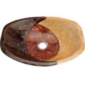 Add a touch of elegance to your bathroom with this Handmade Resin Bathroom Sink, crafted with precision and a unique artistic design. With its rich color tones and natural textures, this sink is a stunning statement piece for any modern or traditional bathroom. Its glossy finish enhances the striking blend of earthy hues, creating a visual centerpiece that is as durable as it is beautiful. With versatile installation options, this sink can be used as a tabletop or wall-mounted basin, offering flexibility in design. Perfect for those who value both form and function, this artisan-crafted resin sink is the ideal choice for homes, hotels, and luxury spaces.