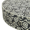 Elevate your living space with this stunning bone inlay coffee table, meticulously handcrafted by skilled artisans. Featuring a beautiful black and white floral pattern with a striking striped pedestal base, this unique piece is both functional and artistic. Made from tropical hardwood with intricate bone and resin inlay, this coffee table is sealed with a clear lacquer, ensuring durability and longevity. Its 36-inch diameter and elegant design make it a perfect centerpiece for any living room, offering a luxurious touch to both modern and traditional interiors.